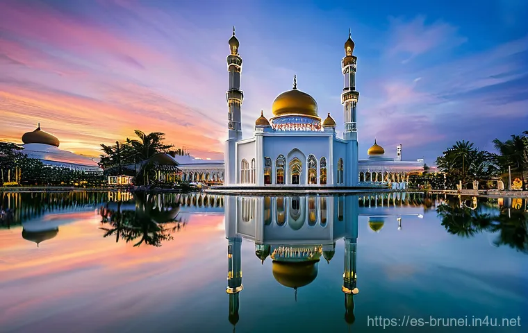 브루나이 유산 보존 - **Vibrant Daily Life in Kampong Ayer, Brunei's Floating Village**
    A bustling yet harmonious scen...