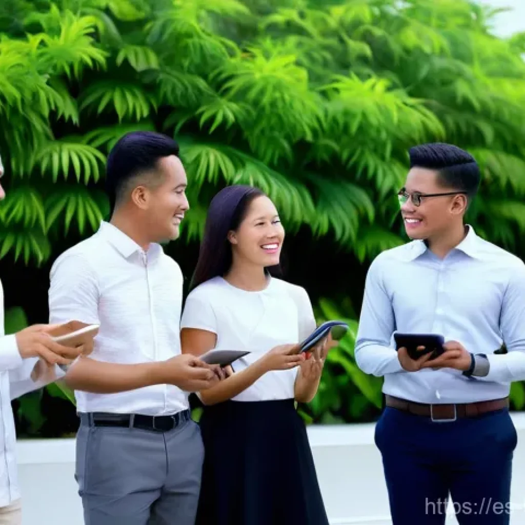 브루나이 국제 무역 협정 - **A modern and vibrant Bruneian city skyline at dawn, showcasing a harmonious blend of contemporary,...