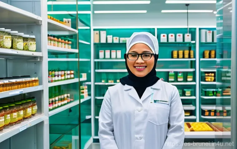 브루나이 국제 무역 협정 - **An impressive, high-angle aerial view of a bustling, state-of-the-art port facility in Brunei, fea...