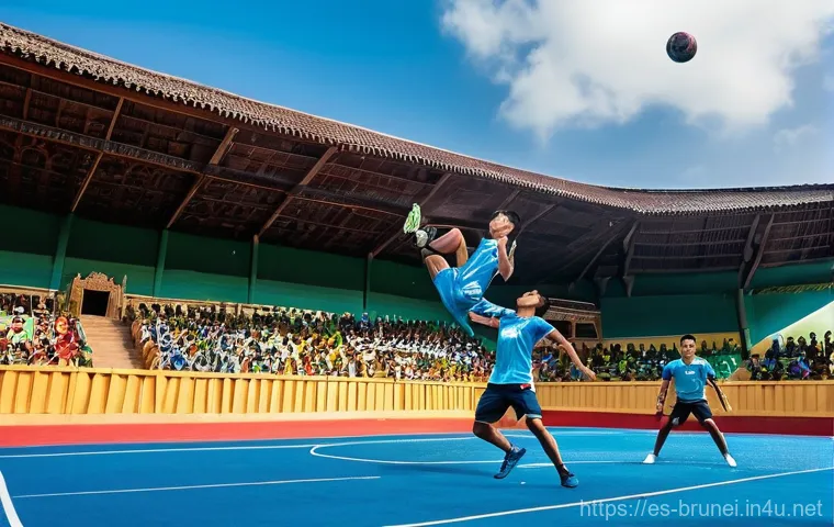 브루나이의 인기 스포츠 - **Football Passion at Hassanal Bolkiah National Stadium**
"A vibrant and energetic wide-angle sh... 브루나이의 인기 스포츠 - **Football Passion at Hassanal Bolkiah National Stadium**
"A vibrant and energetic wide-angle sh...